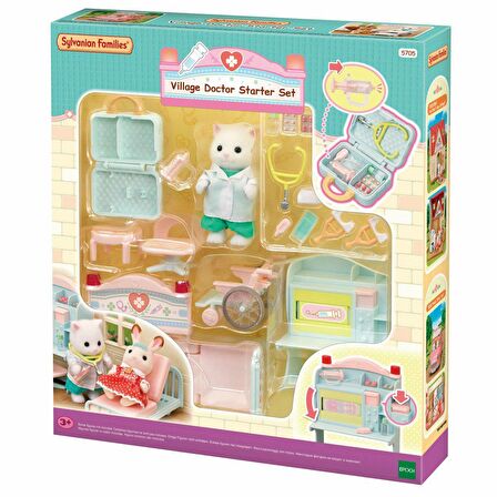 5705 Sylvanian Families Kasaba Doktoru Başlangıç Seti (1 figür dahildir) +3 yaş