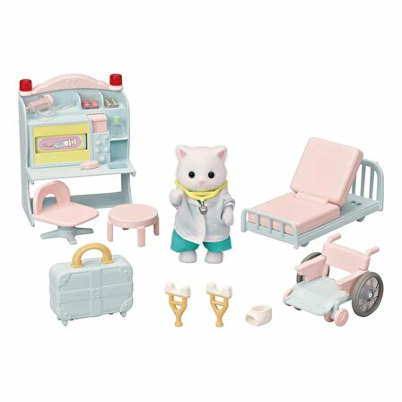 5705 Sylvanian Families Kasaba Doktoru Başlangıç Seti (1 figür dahildir) +3 yaş