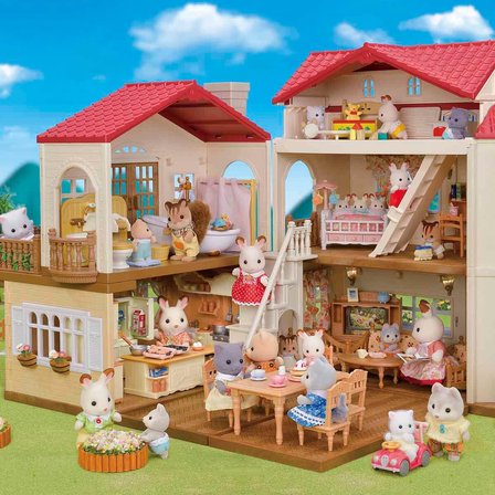 Sylvanian Families Oyun Odalı Işıklı Şehir Evi ESF5708 Büyük Oyun Evi Seti