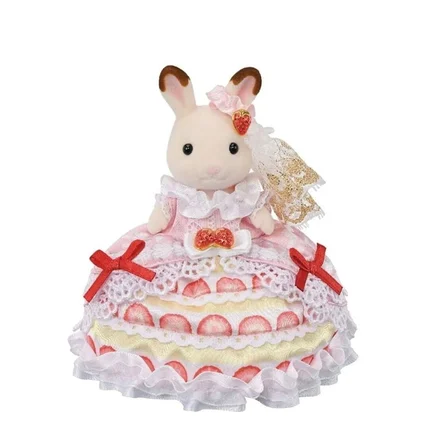 5847 Sylvanian Families Freyanın Doğum Günü Çilekli Pasta Elbisesi +3 yaş