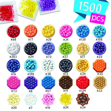 Aquabeads Okyanus Macerası Sahnesi Seti 1500 Parça Su ile Yapışan Boncuk Hobi ve Tasarım Seti 35046