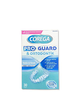 Corega Proguard & Retainer 30'lu Protez Temizleme Tableti