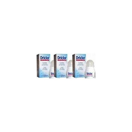 Driclor Roll-on Antiperspirant 20 ml 3'lü Paket