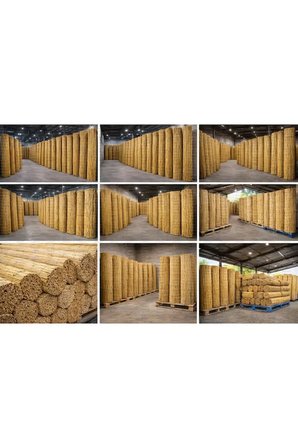 TELLİ DOKUMA Doğal Kamış Çit Bambu Hasır Bahçe Gizlilik Çiti 150x500 cm Balkon Teras Çit