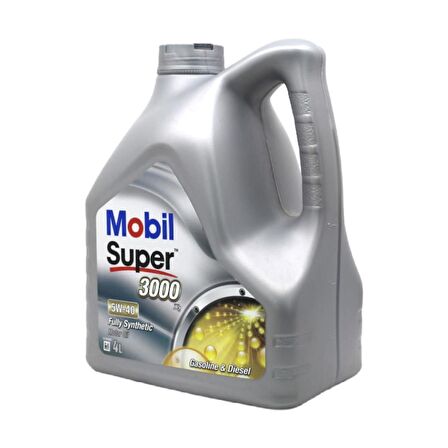 Mobil Super 3000 X1 5W-40 Motor Yağı 4 Litre (Üretim Yılı - 2024)