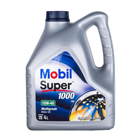 Mobil 15w/40 Super 1000 4Lt (Dizel & Benzinli)