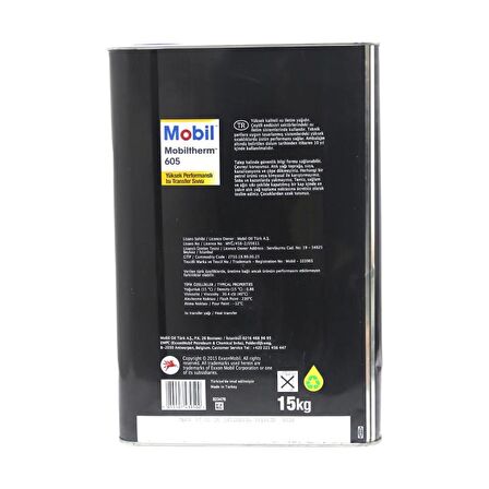 Mobil Mobiltherm 605 16 Lt Yüksek Performanslı Isı Transfer Yağı