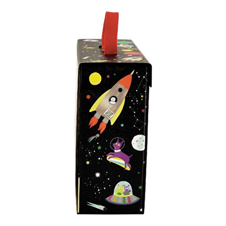 FLOSS & ROCK Ahşap Figürlü Oyun Kutuları/Space