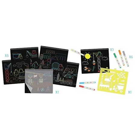 FLOSS & ROCK Chalk Board Eskiz Kitabı / Constuctıon
