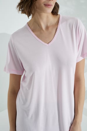 Bambu Soft Kumaş Kısa Kol Kapri Takım 71038