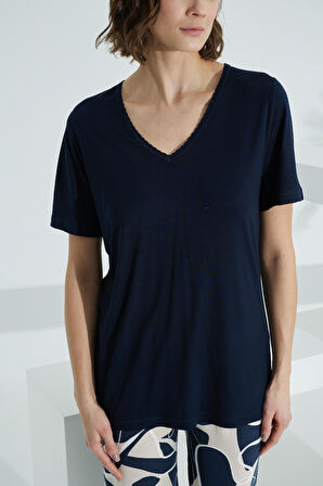 Bambu Soft Kumaş Kısa Kol Kapri Takım 71039