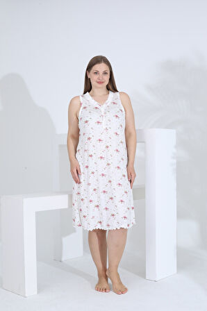 Angelique Bambu Kolsuz Büyük Beden Kadın Elbise 22528