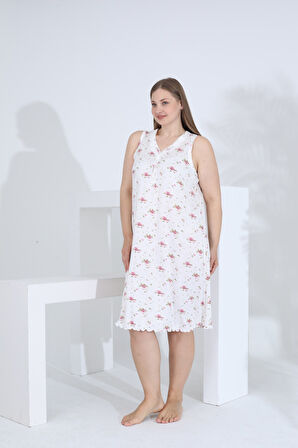 Angelique Bambu Kolsuz Büyük Beden Kadın Elbise 22528