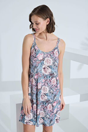 Etoile Bambu Soft Kumaş İp Askılı Elbise 72095