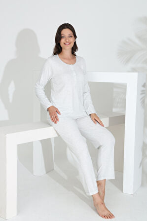 Bambu Uzun Kol Hamile Lohusa Pijama Takımı 30270-30273