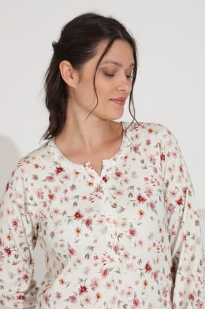 Etoile %100 Pamuk Uzun Kol Kadın Pijama Takımı 98289