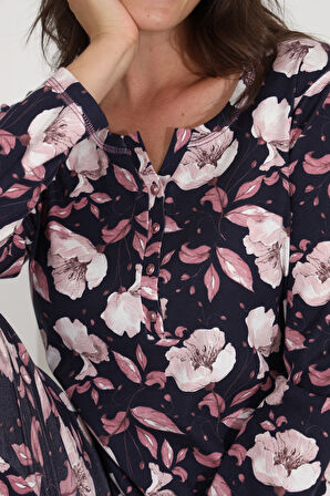 Etoile %100 Pamuk Uzun Kol Kadın Pijama Takımı 98287