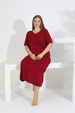 Etoile Kadın Bambu Kısa Kol Gecelik 