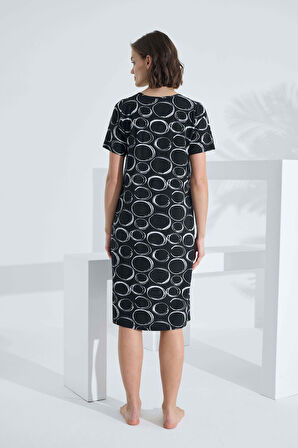 Bambu Kısa Kol Yazlık Kadın Elbise 72241