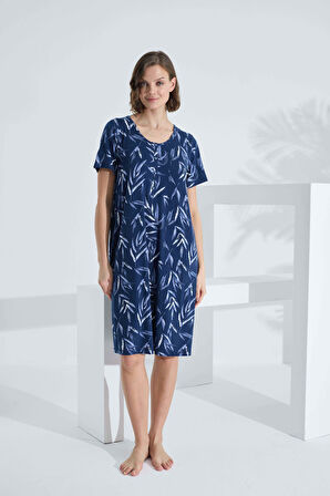 Bambu Kısa Kol Yazlık Kadın Elbise 72236