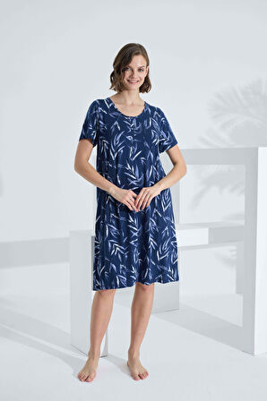 Bambu Kısa Kol Yazlık Kadın Elbise 72236