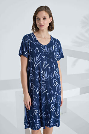 Bambu Kısa Kol Yazlık Kadın Elbise 72236