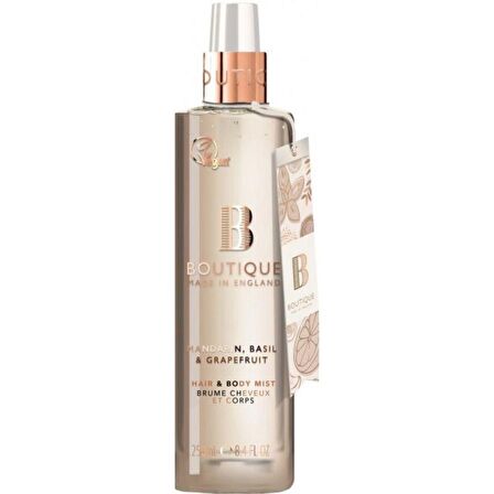 Boutique BM Mandarin  Basil & Grapefruit Saç Ve Vücut Spreyi 250 Ml