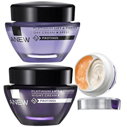 Avon Anew Platinum Gece Gündüz Ve Göz Çevresi 55 Yaş Üzeri Bakım SETİ