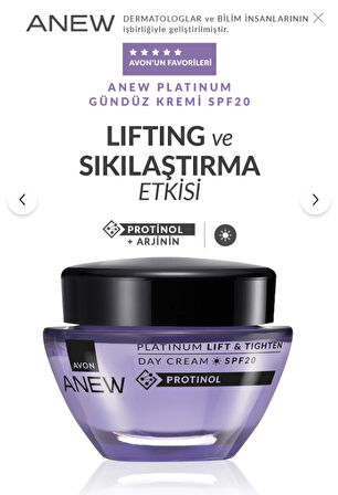 Avon Anew Platinum Gece Gündüz Ve Göz Çevresi 55 Yaş Üzeri Bakım SETİ