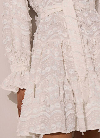 Paolita Düz Beyaz Kısa Kadın Elbise MOLLY REA