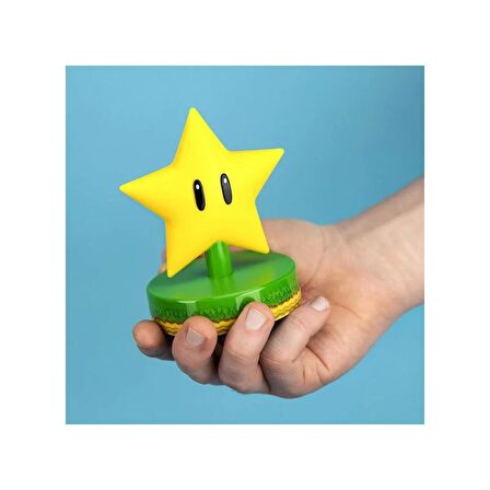 Super Mario Star Icon Lamba Işık Light Yıldız Ikon Lambası