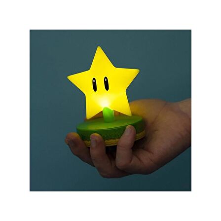 Super Mario Star Icon Lamba Işık Light Yıldız Ikon Lambası