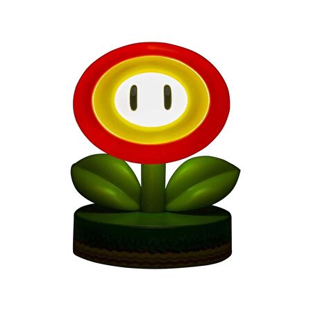 Super Mario Fire Flower Icon Lamba Işık Light Ateş Çiçeği Ikon Lambası