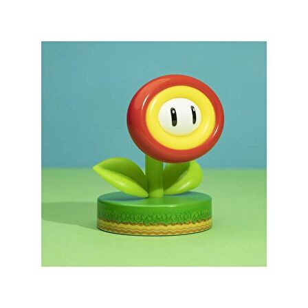 Super Mario Fire Flower Icon Lamba Işık Light Ateş Çiçeği Ikon Lambası