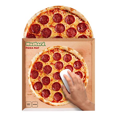 Mustard Pizza Mouse Pad