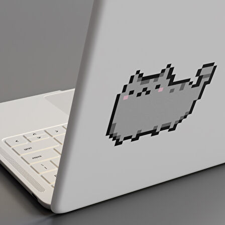 Mustard Cat Pixel Sicker Ekran Temizleyici