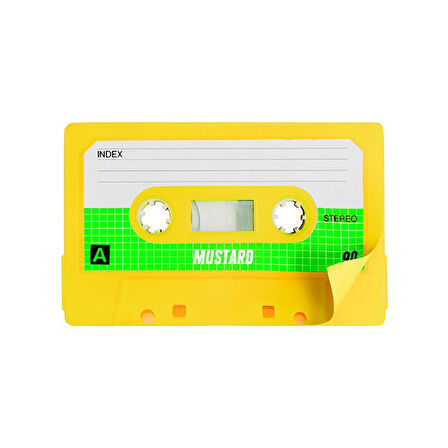 Mustard Kaset Sticky Not Kağıdı