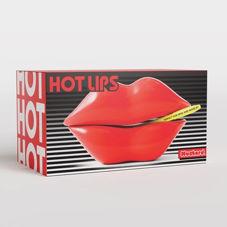 Mustard Hot Lips Seramik Organizer Kutu