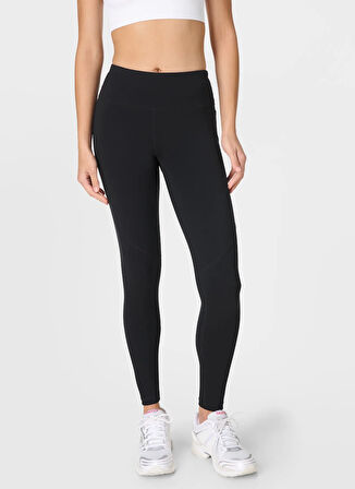 Sweaty Betty SB5400-001 POWER WORKOUT LEGGINGS Siyah Düz Kadın Tayt
