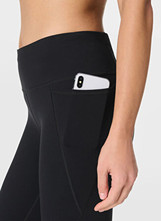 Sweaty Betty SB5400-001 POWER WORKOUT LEGGINGS Siyah Düz Kadın Tayt