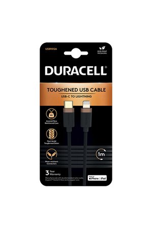 Type-C to Lightning Hızlı Şarj Kablosu 1 metre Kevlar Örgülü Dayanıklı USB-C -Siyah