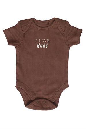 Bebek %100 Organik Pamuk Ribana Kumaş 3'lü Bodysuit/Zıbın