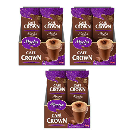 Cafe Crown Mocha 22 gr 10 lu x 3 Kutu