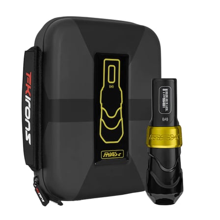 FK Irons Flux Max | 4.0 mm Stroke | Gold Stealth Renk | Tek Bataryalı - Kablosuz Dövme Makinesi