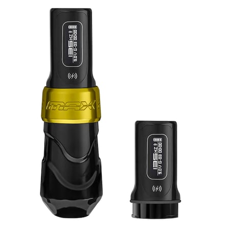 FK Irons Flux Max | 4.0 mm Stroke | Gold Stealth Renk | Çift Bataryalı - Kablosuz Dövme Makinesi