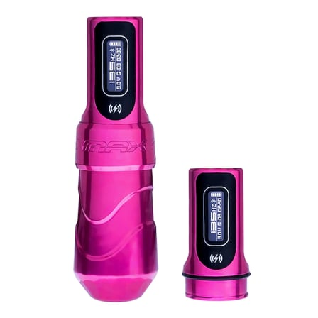 FK Irons Flux Max | 4.0 mm Stroke | Bubblegum Renk | Çift Bataryalı | Kablosuz Dövme Makinesi