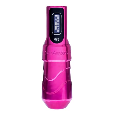 FK Irons Flux Max | 4.0 mm Stroke | Bubblegum Renk | Çift Bataryalı | Kablosuz Dövme Makinesi
