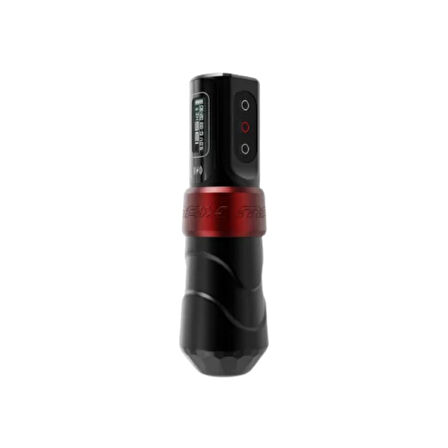 FK Irons Flux Max | 3.2 mm Stroke | Yomico Red / Black | Çift Bataryalı - Kablosuz Dövme Makinesi