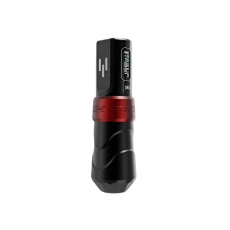 FK Irons Flux Max | 3.2 mm Stroke | Yomico Red / Black | Çift Bataryalı - Kablosuz Dövme Makinesi