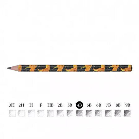 Bruno Visconti Jumbo Hapy Graphix 3.5 Mm 4B Leopar Kurşun Kalem 21-0062/36